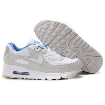 Nike Air Max 90 Womens Shoes Wholesale White Gray Usa